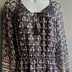 Madewell Lightweight Black & White Dress - Size 4